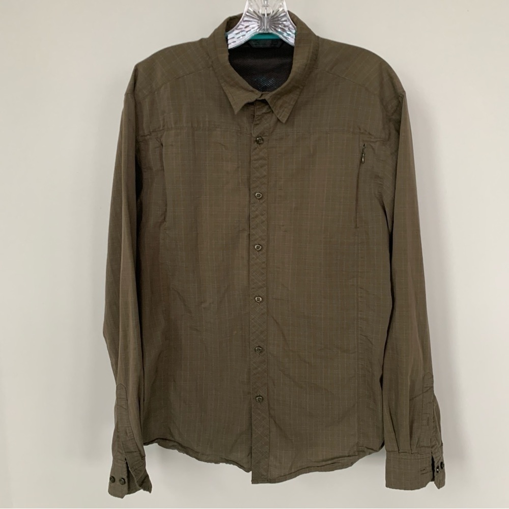 Arc’Teryx Green Long Sleeve Button Down‎ Shirt Size L